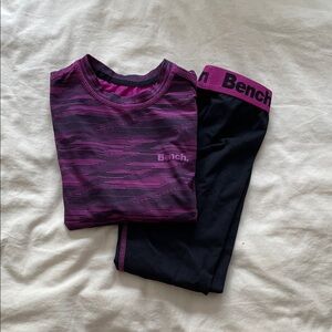 Bench Purple and Black Workout Set